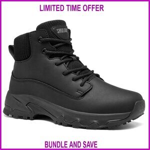 Non-Slip Work Boots Waterproof Ankle Boots for Kitchen Restaurant Service
